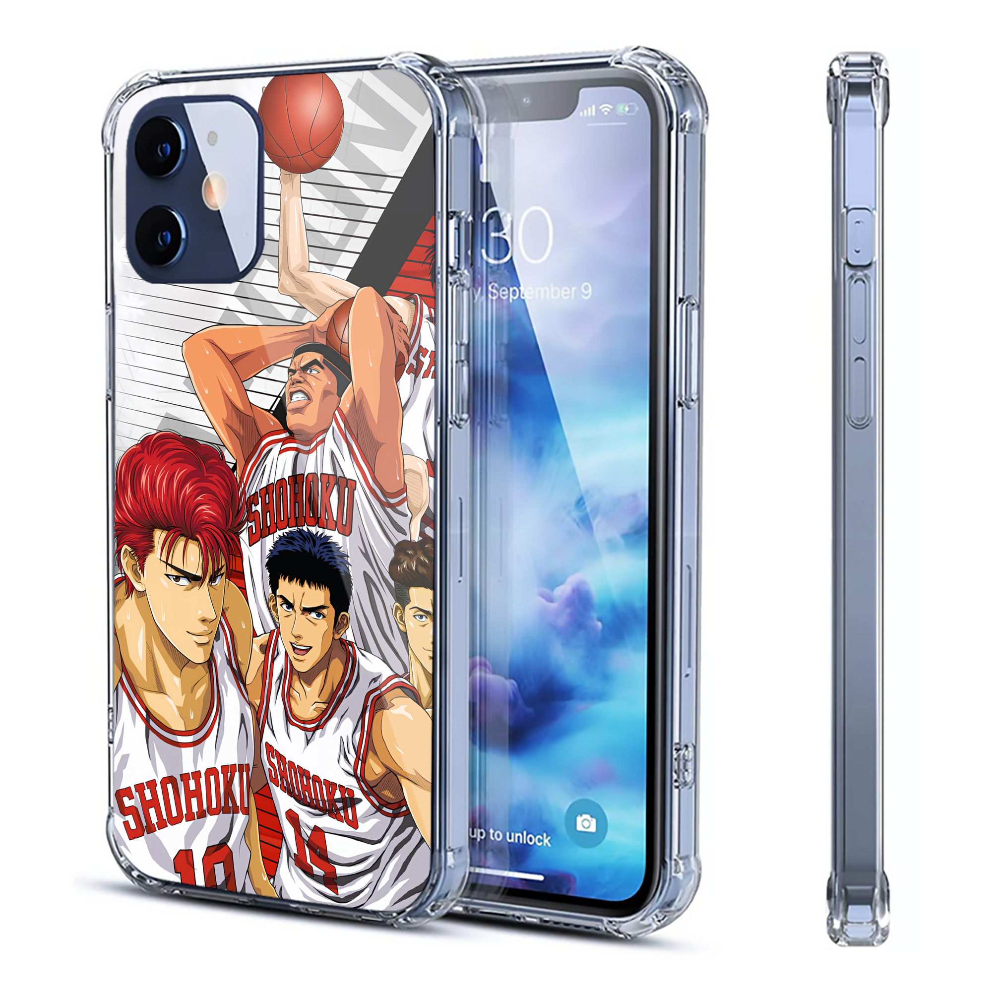 （画像用） SLAM DUNK／スラムダンク 【iPhone 12シリーズ対応】透明スマホケース（クリアソフトケース）